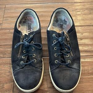 Born Women’s Blue Iridescent Leather Casual Sneakers